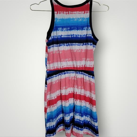 Tommy Hilfiger Dress Size Large L Striped Jersey Spell Out Nautical Summer - Picture 7 of 10